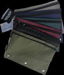 96 Bulk Pencil Pouch With Grommets - 9 X 7 Inches