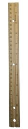 144 Bulk Wood Ruler With Binder Holes - 12 Inch