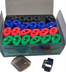288 Bulk Dual Hole Pencil Sharpener With Shaving Receptical - Box Of 24