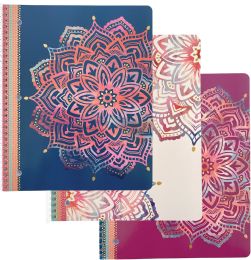 24 Bulk 1 Subject Notebook - 80 Sheets - Twin Wire - Gold Foil - College Ruled