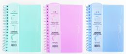 24 Bulk Poly Journal - 8.25 X 6 Inches - 120 Sheets - Extruded Poly Covers - Colored Lines And Tipped Edges - Interior Pocket - Moveable Bookmark - Twin Wire