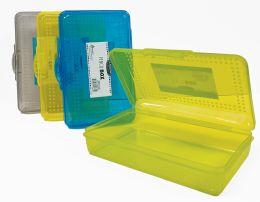 48 Bulk Large Pencil Box - 8.1 X 5.1 X 1.85 Inches