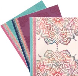 40 Bulk Laminated Paper Portfolios - 2 Pockets - 3 Hole - 3 Prints