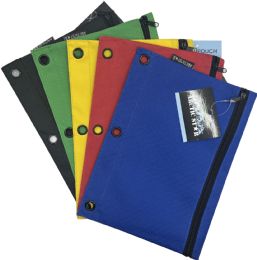 96 Bulk Pencil Pouch With Grommets - 9 X 7 Inches