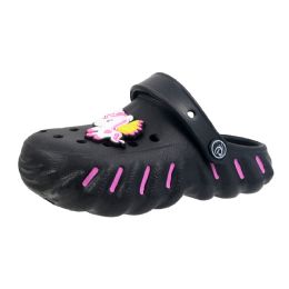60 Bulk Girls Stripe Pin Clog Assorted