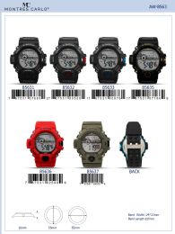12 Bulk Digital Watch - 8563C assorted colors