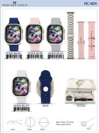 12 Bulk Digital Watch - MC804-BK-PK assorted colors