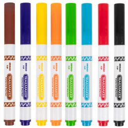 100 Bulk Broad Tip Colored Markers - 8 Pack