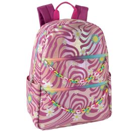 24 Bulk 17 Inch Animal Print Rainbow Chain Backpack