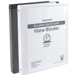 50 Bulk 1 Inch Hard Cover Binders Black & White