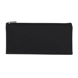 100 Bulk Wholesale Zippered Pencil Pouch Black
