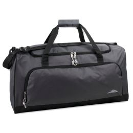 24 Bulk 24 Inch WidE-Pocket Duffle Bags Grey