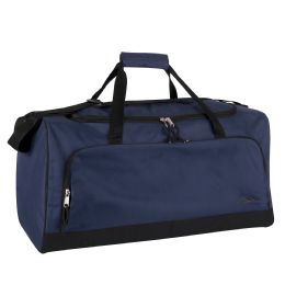 24 Bulk 24 Inch WidE-Pocket Duffle Bags Navy