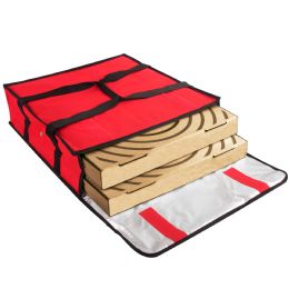 24 Bulk Trailmaker Insulated Pizza Carrier With Handle Red
