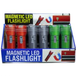24 Bulk Flat Magnetic Flashlight Countertop Display