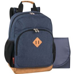 12 Bulk FisheR-Price Fastfinder MultI-Pocket Denim Diaper Bag Backpack With Changing Pad And Stroller Straps