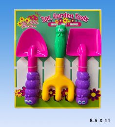 48 Bulk Garden Tool Set In Blister Card