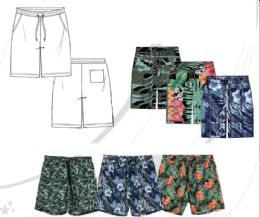 54 Bulk Mens Printed Swim Shorts S-2xl
