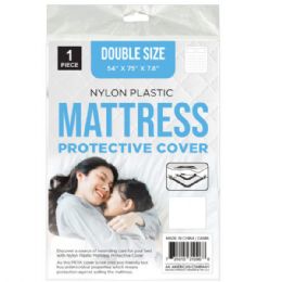 24 Bulk Double Size Mattress Nylon Plastic Protective Cover 54" X 75" X 7.8"
