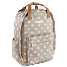 24 Bulk 17 Inch Double Buckle Backpack With Laptop Pouch White