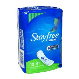 24 Bulk Stayfree Super Maxi Pads Pack of 10