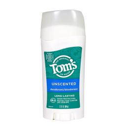 24 Bulk Tom's Of Maine Original Care Unscented Stick Deodorant 2.25 oz
