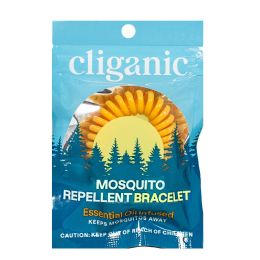 100 Bulk Travel Size Cliganic Mosquito Repellent Bracelet - Pack of 1