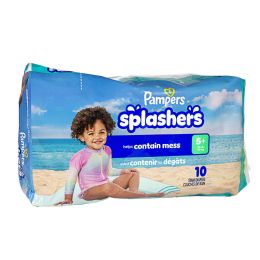 12 Bulk Pampers Splashers Swim Diapers Size L- Pack of 10