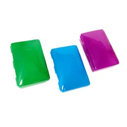 132 Bulk Plastic FreeStyle Soap Box Assorted Colors - 5 oz.