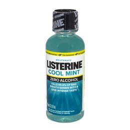 36 Bulk Travel Size Listerine Zero Alcohol Clean Mint Mouthwash - 3.2 oz.