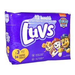8 Bulk Luvs Diapers Size 3 - 34 ct.