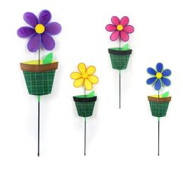24 Bulk 37"x9.5" Potted Windmill