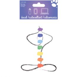 48 Bulk Reflections Chakras 4x8 Adhesive Decal Sticker