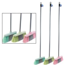 24 Bulk Broom 47in 3ast Colors Cleaning ht