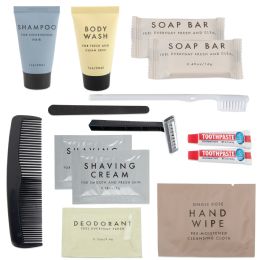 50 Bulk Classic 15 Piece Travel Hygiene Kit