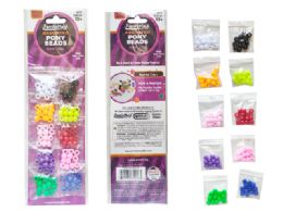 144 Bulk Pony Beads 10 Asst X12pc