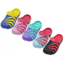 36 Bulk Youth's TwO-Tone Color Super Soft Eva Clogs