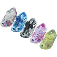 36 Bulk Toddler TiE-Dye  Touch Closure Upper Sport Clogs