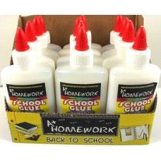 48 Bulk Washable School Glue - 4oz