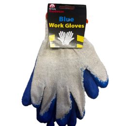 144 Bulk Simply Hardware Work Glove 1 Ct Blue