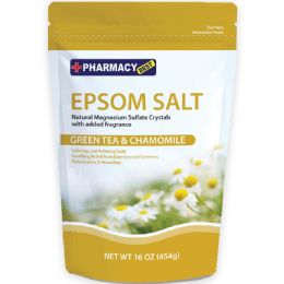 12 Bulk Pharmacy Best Epsom Salt 1 Lb Green & Chamomile