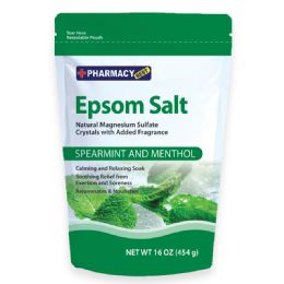 12 Bulk Pharmacy Best Epsom Salt 1 Lb Spearmint & Menthol