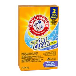 156 Bulk Travel Size Arm & Hammer Plus OxiClean 2 Loads HE Laundry Detergent - 2 oz.