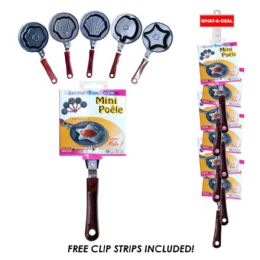 24 Bulk 24pc Mini Frying Pan With 2 Clip Strips