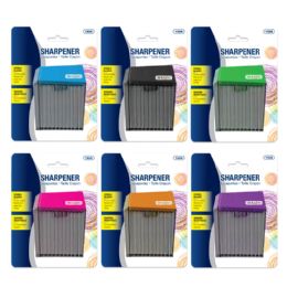 144 Bulk Pencil Sharpener Assorted Colors