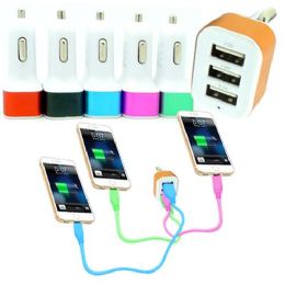 500 Bulk Triple Car Charger Usb
