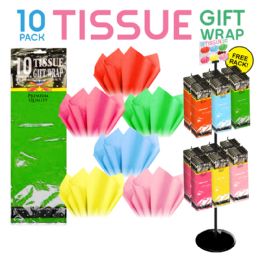 144 Bulk 144pc 10pk Tissue Paper Display