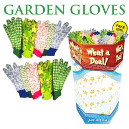 144 Bulk Garden Gloves 144pc Display