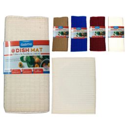72 Bulk Dish Drying Mat 11.8" X 15.7" In 4 Colors