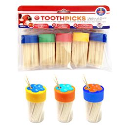 96 Bulk 5 Pack Toothpicks With Dispencers 150 Pc Each